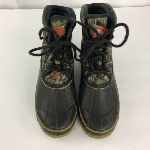 OZARK TRAIL Whitetail Hunting Camo Fabric Upper Boot Unisex Women Sz 4 - Picture 2 of 9
